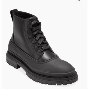 Cole Haan Boots Mens Size 11 Black Waterproof Shock Absorbent Leather Upper NEW